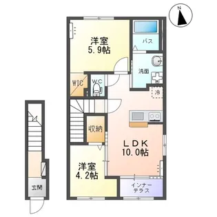 エトワール キリ【2階】の間取り