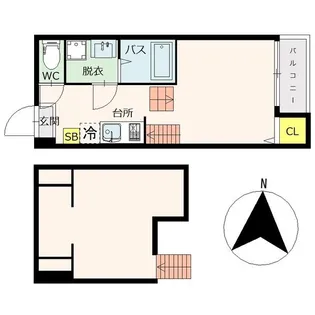 エクセレント旭ヶ丘【1階】の間取り