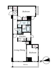 スカイコート隅田公園【3階】の間取り