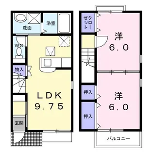 カーサマグノリア【1階】の間取り