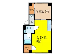 モリハイツ【3階】の間取り