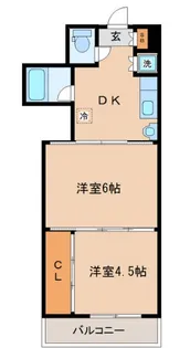 アルデール南鍛冶町【4階】の間取り