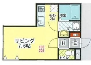 FLAIR新富【1階】の間取り