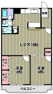 若狭マンション【2階】の間取り