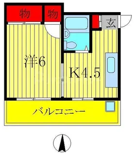 トキワハイツ【1階】の間取り