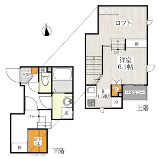 CB箱崎ラテール【2階】の間取り