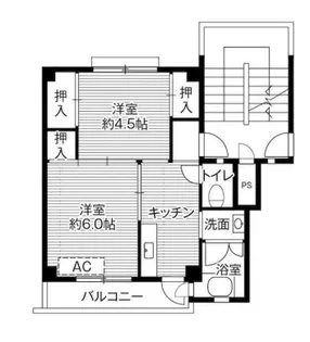 ビレッジハウス坂本2号棟【5階】の間取り