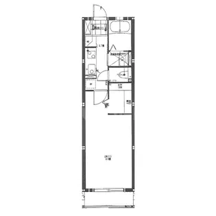 Crest Court【1階】の間取り