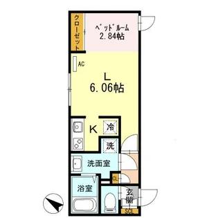 MODULOR白山II【2階】の間取り