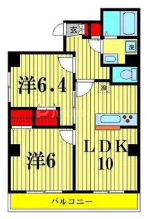 JUタワーフロントKINSHICHO【11階】の間取り