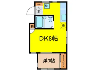 仮)ハイム山王【2階】の間取り