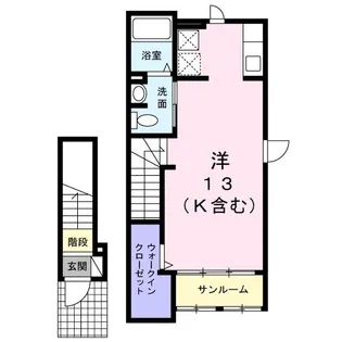 エクレール華【2階】の間取り