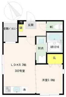 PRIME智明【3階】の間取り