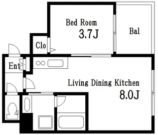 グランドヒルズ西大島【5階】の間取り