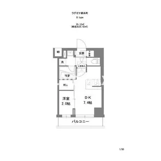 ラグゼナ錦糸町【7階】の間取り