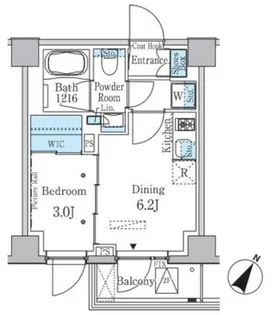 ラテスト白金台【12階】の間取り