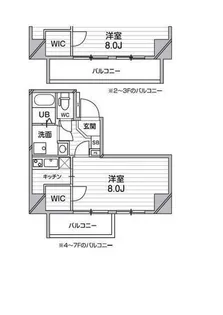 レピュア錦糸町【3階】の間取り