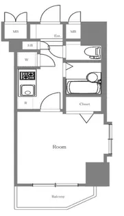 トーシンフェニックス初台【6階】の間取り