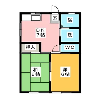 コーポ サンフレンチェ【1階】の間取り