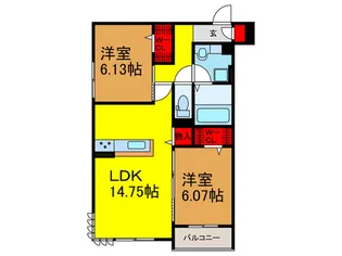 グレース穂積【3階】の間取り
