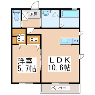 パルクハイムK【1階】の間取り