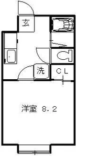 パステル13番館【2階】の間取り