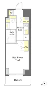 プライムメゾン中野坂上【2階】の間取り