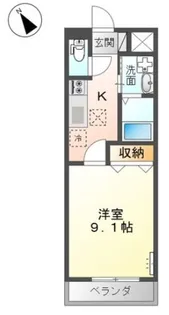 シャノワール【1階】の間取り