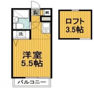 ポートハイツ片倉【3階】の間取り