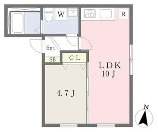 ARBOLSUR SASAZUKA【1階】の間取り