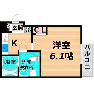 ciel高殿【3階】の間取り