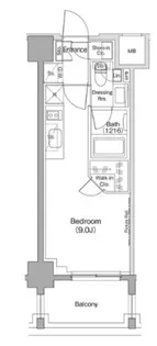 ザ パークハビオ南大井【3階】の間取り
