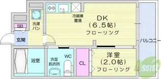 アスコット八幡【2階】の間取り