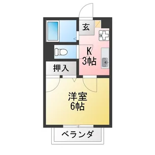 シーウエストI【1階】の間取り