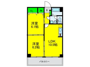 コ-ポラスROSA【3階】の間取り
