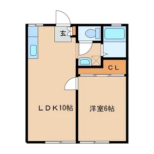 パークレーンB棟【1階】の間取り