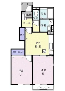 サンブリ-ズII【1階】の間取り
