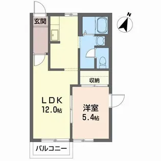 メゾンド・エストエール C【2階】の間取り