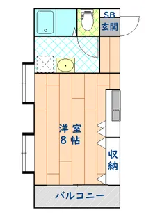 メゾンマンサード【2階】の間取り