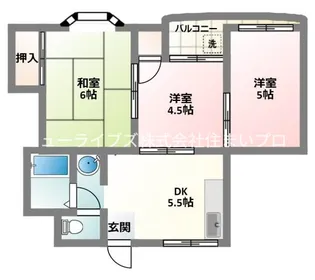 ウエストヒルズ神田(WESTヒルズ神田)【3階】の間取り