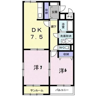 コンフォルターブル【3階】の間取り