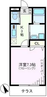 パティオ高円寺B【1階】の間取り