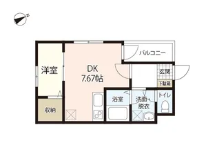 セブンプロート船越南3丁目【1階】の間取り