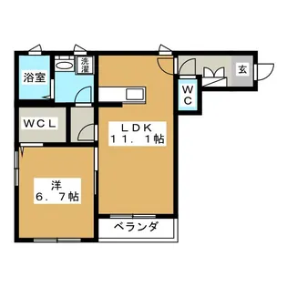 Chestnut Castle【1階】の間取り