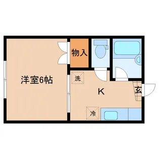 コーポ池田【1階】の間取り