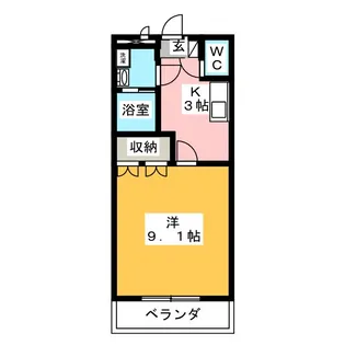 ウッド・ヴィレッジ21【1階】の間取り