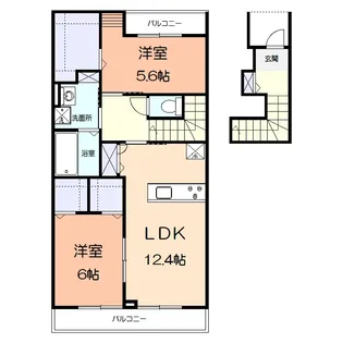プレマヒルズ【2階】の間取り
