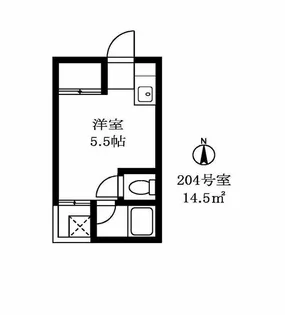 恵比寿セントラル【2階】の間取り