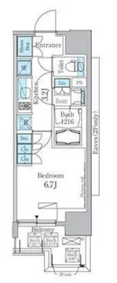 パークアクシス秋葉原EAST【4階】の間取り