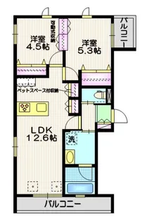 ルクール東池袋【3階】の間取り